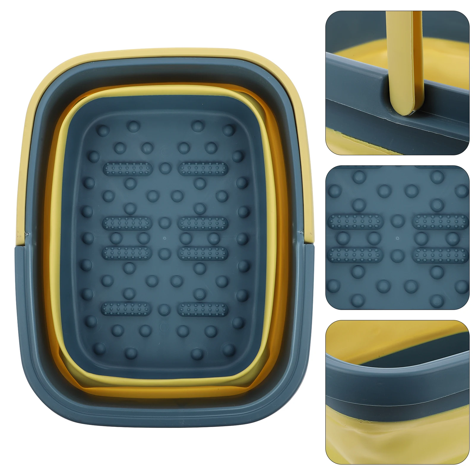 

1Pcs Folding Foot Bucket Foot Soak Basin Home Portable Deep Barrel Massage Tub Large Capacity Multi-Purpose Storage Barrel