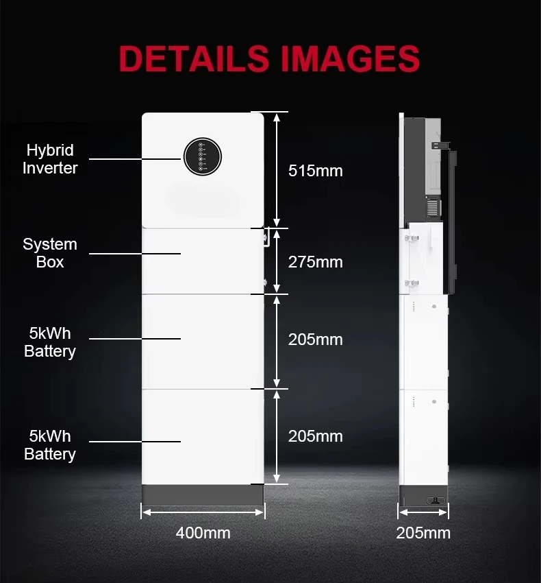عاكس هجين 6KW + بطارية تخزين 30.72KWH نظام تخزين الطاقة المنزلي الكل في واحد