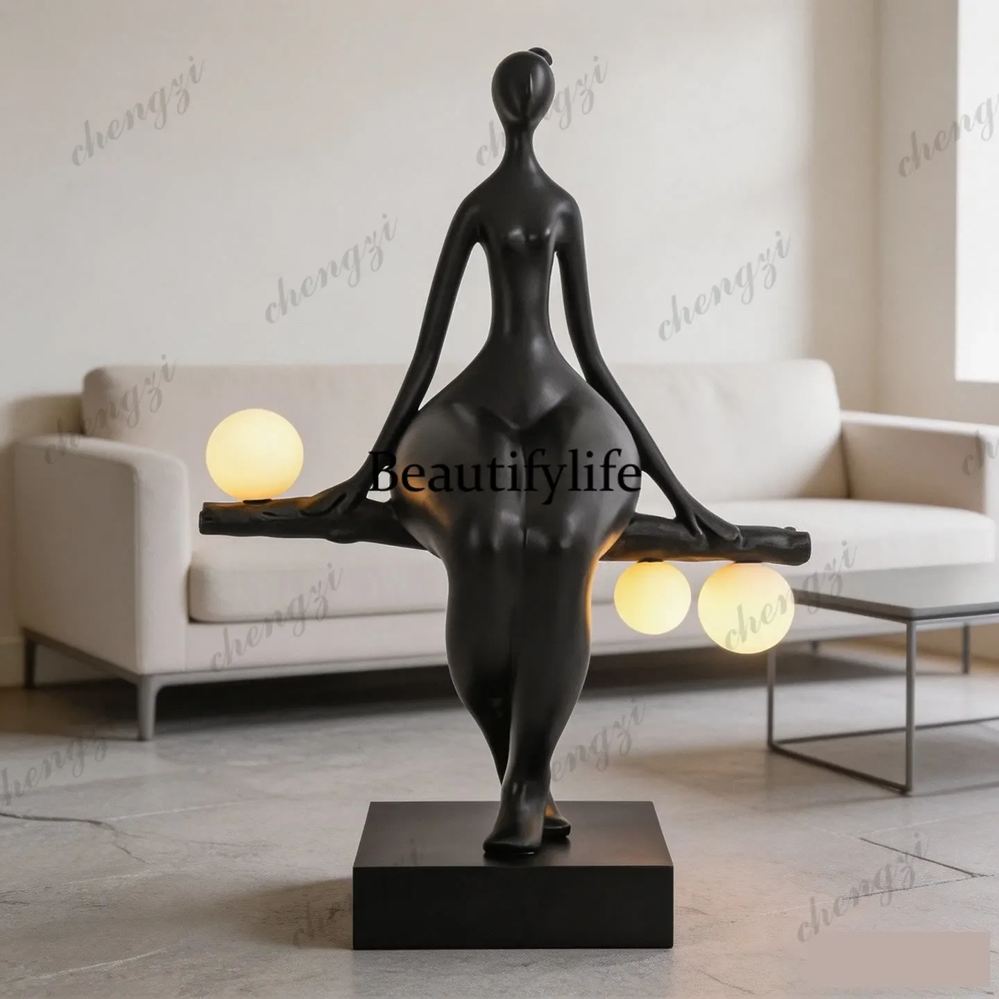 Abstract figure sculpture ornament living room entrance villa hotel model room decoration high-end light luxury b567
