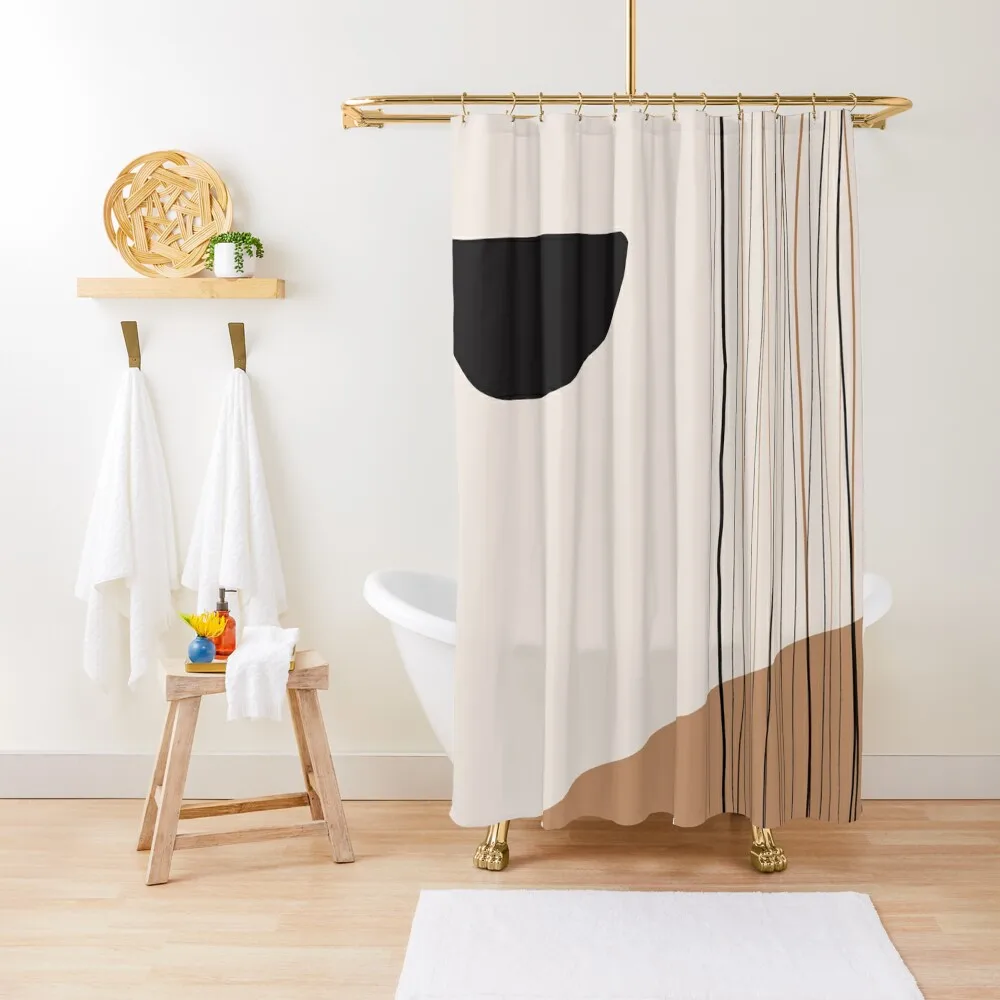 

Mid-century modern abstract design. Shower Curtain Modern Accessory Bathrooms Anime Bathroom Bathroom Deco Curtain
