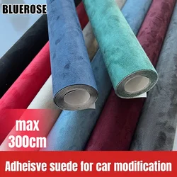 Self-Adhesive Elastic Suede Fabric Faux Fur DIY Repair for Car Interior Door Panel Dashboard Armrest Upholstery Refurbishment