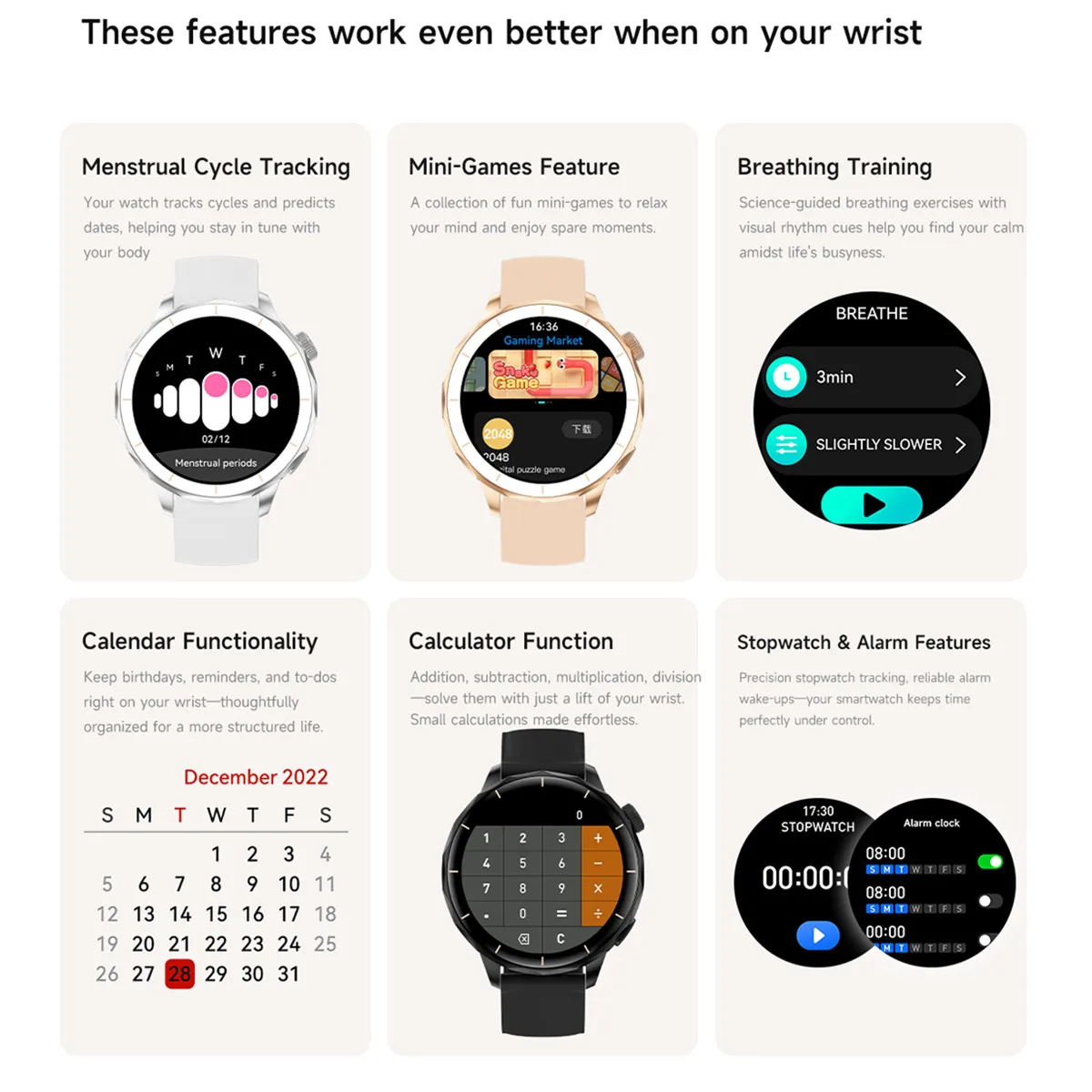 ساعة ذكية تدعم اللغة العبرية رسالة Whatsapp الرد TWS سماعة توصيل مساعد AI 1.32 بوصة Amoled Smartwatch Women