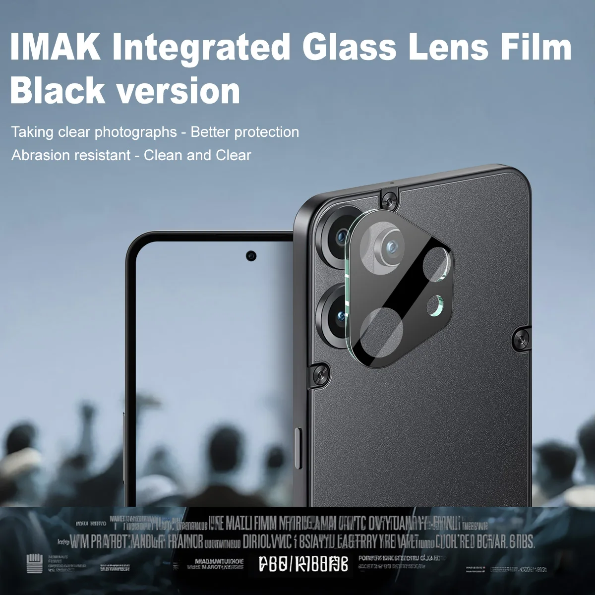 لعدسة لا شيء CMF Phone 2 Pro 5G زجاجية IMAK الإصدار الأسود فيلم عدسة زجاجية متكاملة #2