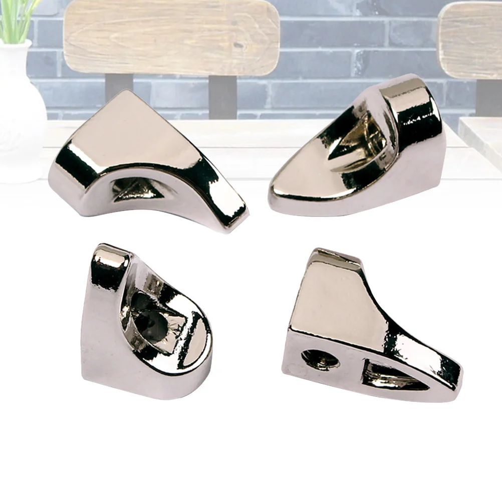 

4Pcs Banjo Circle Foot Bracket Zinc Alloy Vintage Style Foot Slipper Design Banjo Thick Rim Replacement Stand Guitar Bracket
