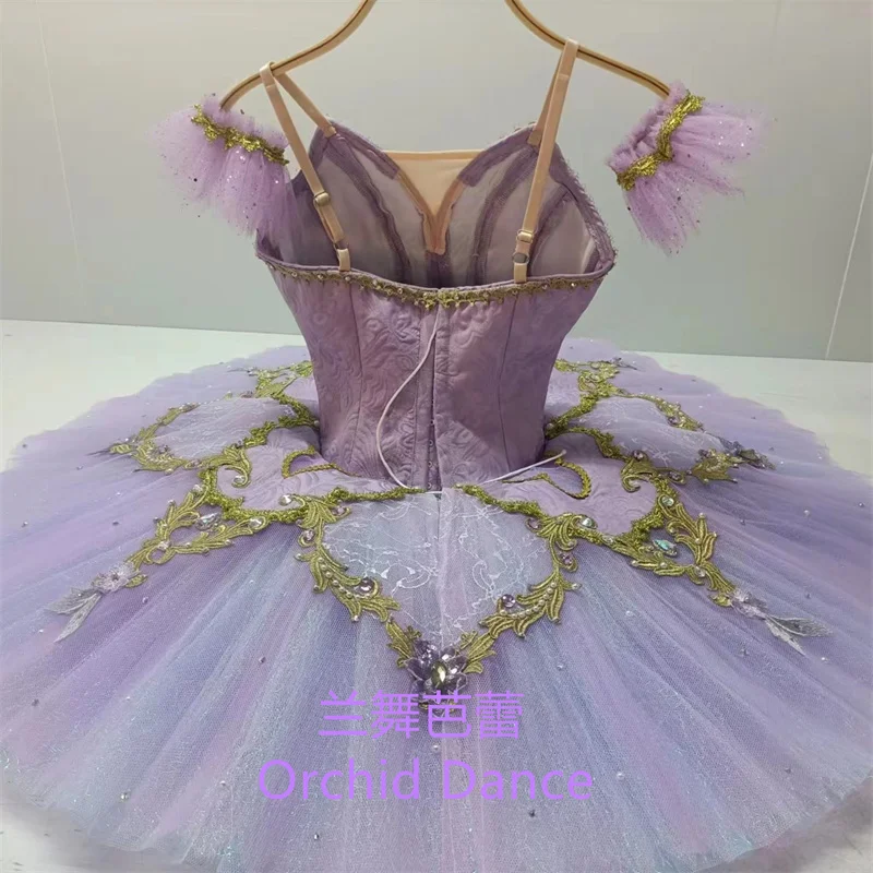 Fine Pattern High Quality Professional Custom Size Classical Adult Girls Lilac Bird Ballet Tutu Costumes
