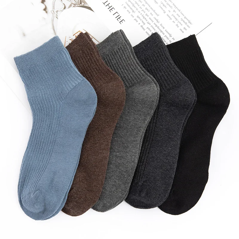 High Quality Pure Cashmere Socks For Men\'s Women\'s Autumn/Winter warm thick knit socks 5 pairs set seamless fashion 5 pairs/pack