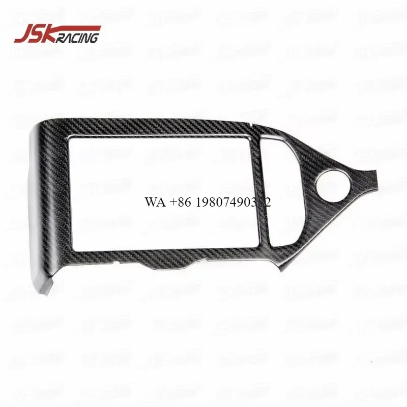 Wmwmnu Matte Carbon Fiber Interior Navigation Surround Trim for 2017-2021 720S Dashboard Center Console Decorative