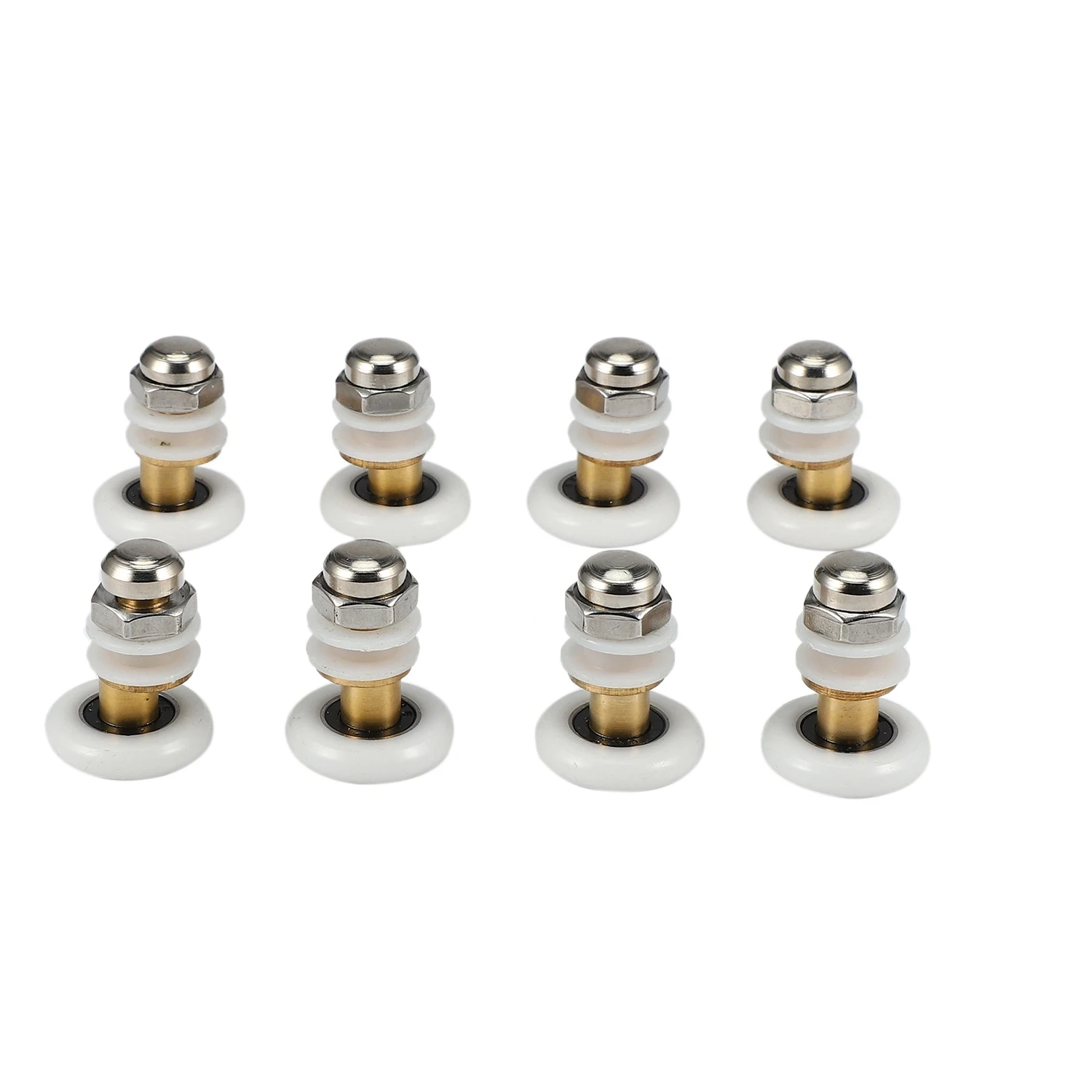 

A76X-8PCS, диаметр 25 мм, стеклянная раздвижная дверь для душа, подвесное колесо, роликовый шкаф для ванной комнаты, эксцентриковые шкивы
