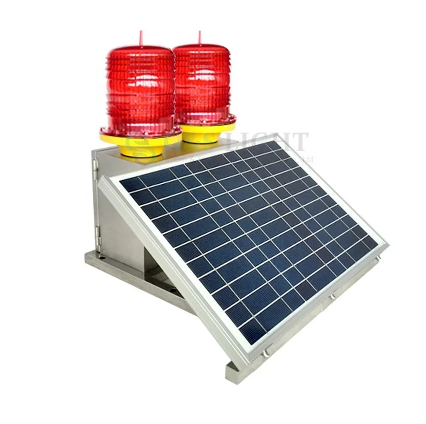 Solar Dual Light Medium Intensity Aviation Obstruction light