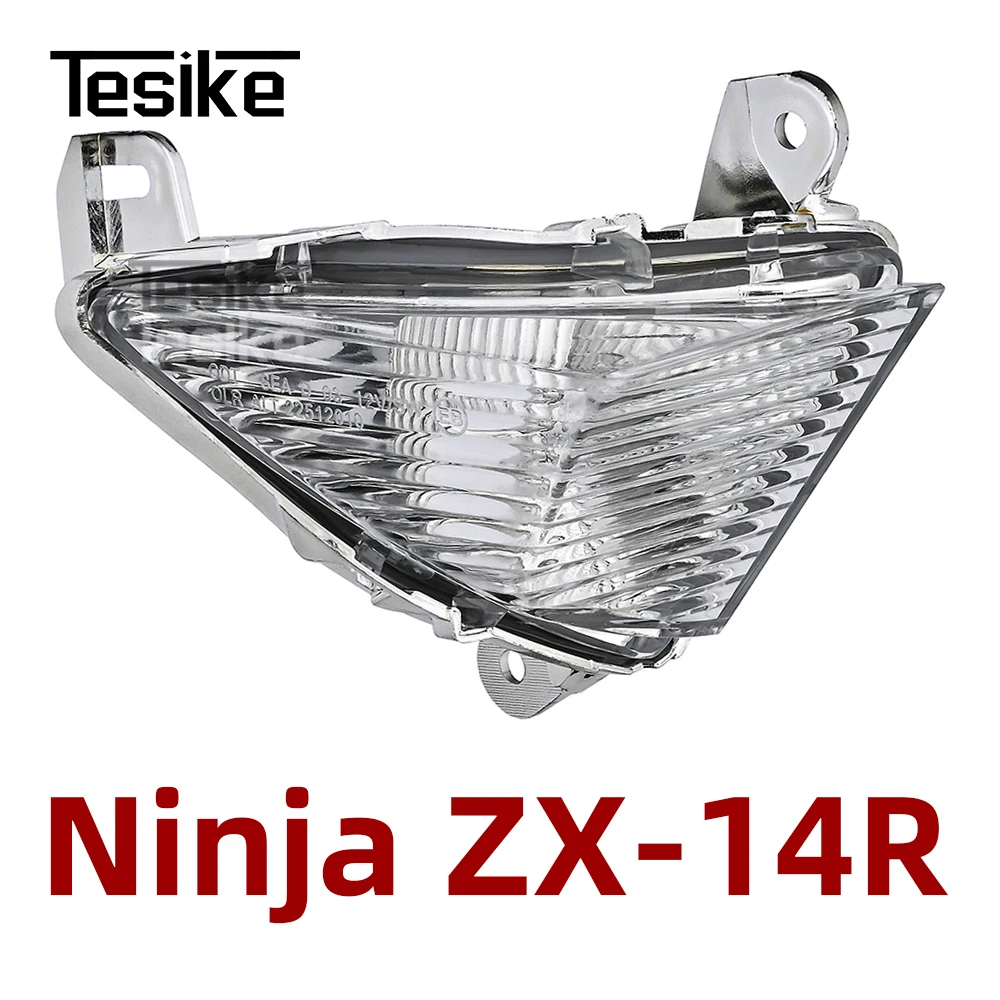 Motorcycle Front Turn Signal Light Indicator Lens Winker For Kawasaki Ninja ZX 14/R ZZ R1400 2006-2019 ZX14R ABS SE 2020-2024