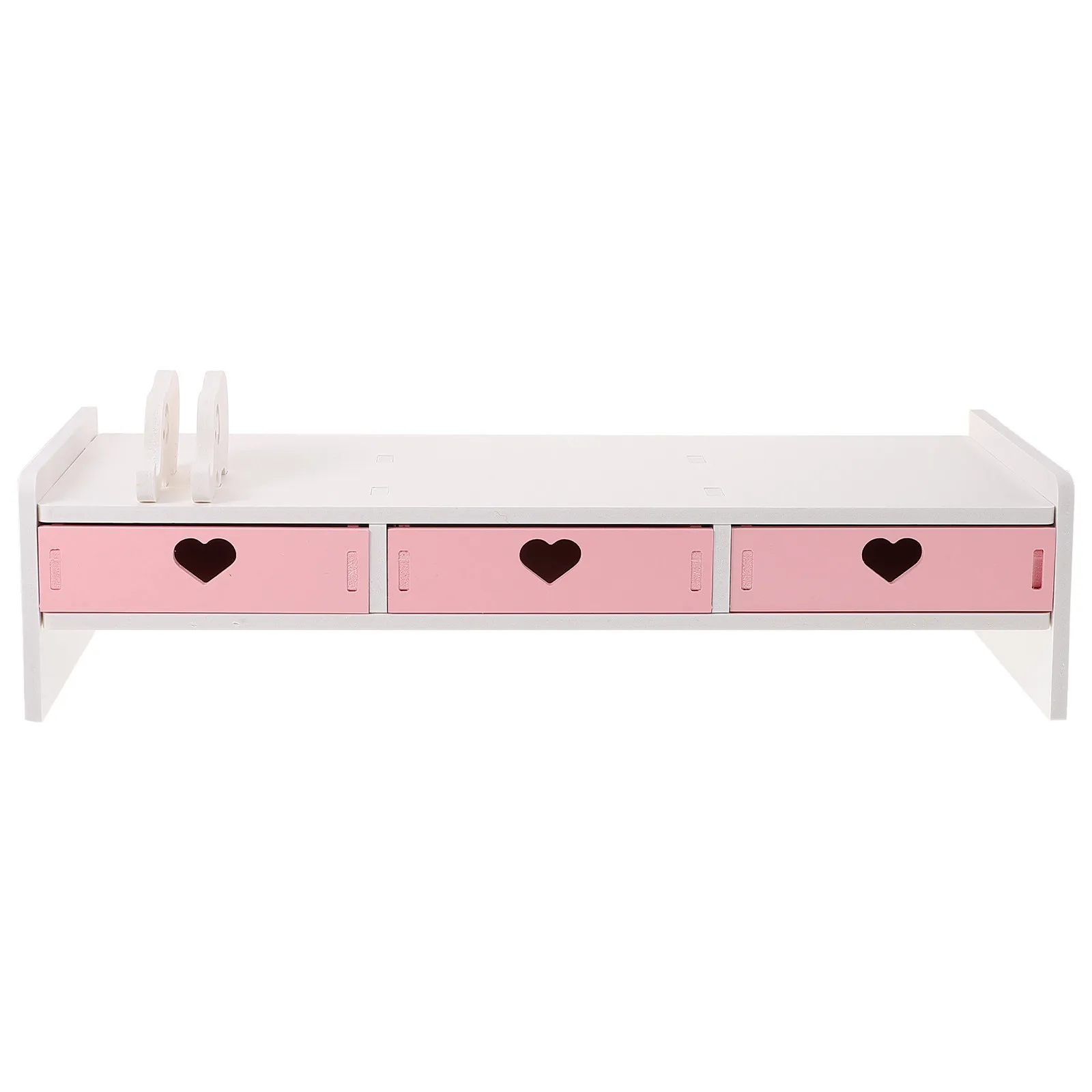 

1Pcs Monitor Riser Stand with Drawer Desktop Computer Screen Elevator Space Saving Organizer Fine Craftsmanship Smooth Edge