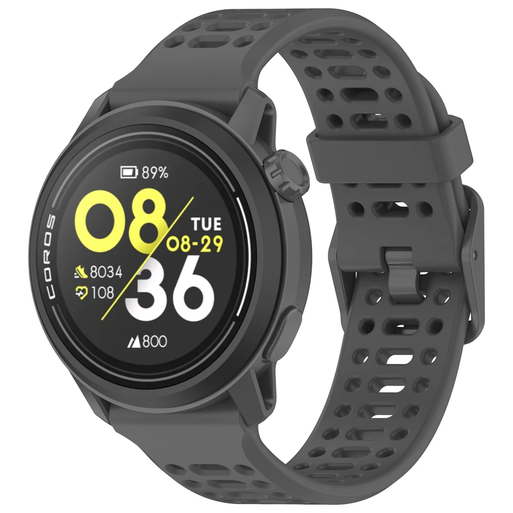 Silicone 20mm 22mm Sports Watchband For COROS PACE 3 2 4/PACE Pro Breathable Bracelet For COROS APEX 42mm 46mm/APEX 4/2Pro Strap
