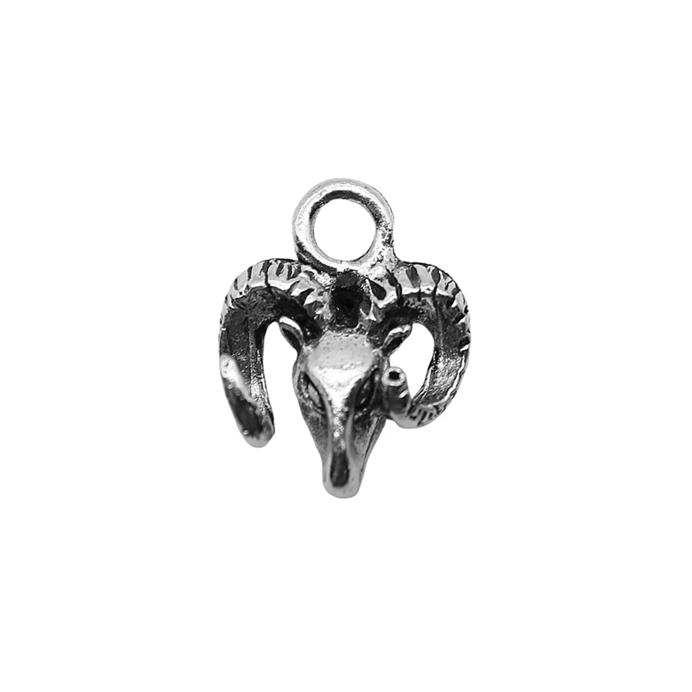 Phone Pendant Goat Head Charms Vintage Jewelry 11x14mm 20pcs