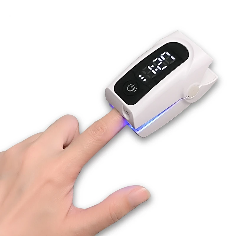 Finger and toe nail cleaning laser treatment device for home use