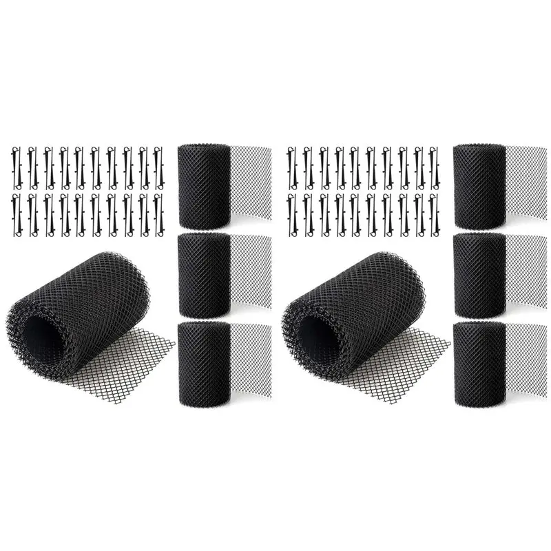 nouveau-style-2025-lot-de-8-rouleaux-de-protection-de-gouttiere-en-maille-20-pieds-de-long-avec-80-crochets-de-fixation-couvre-gouttieres-diy-anti-feuilles-et-anti-eclaboussures