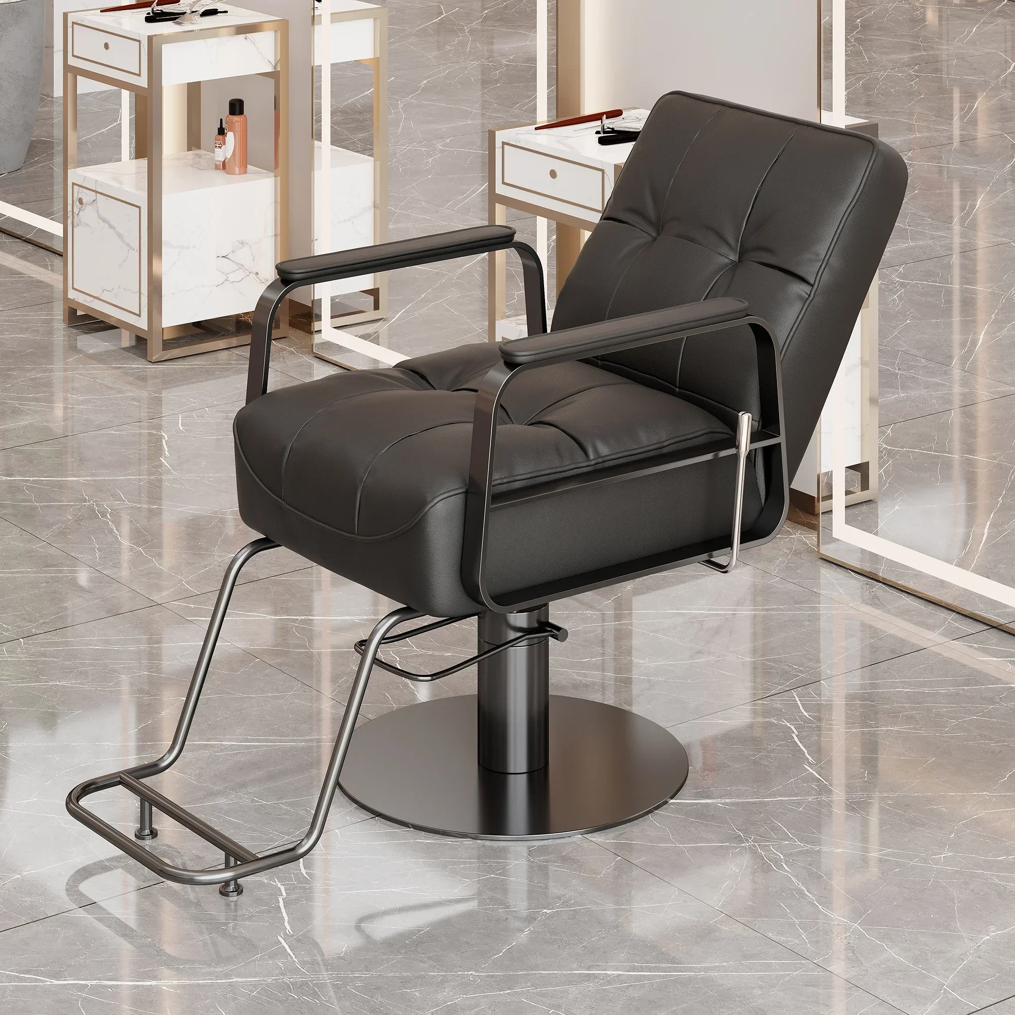 كراسي الحلاق كرسي مضخة لتصفيف الشعر صالون تجميل غسل المهنية رمش قطع الشعر خمر مسمار بسيط شحن مجاني #4