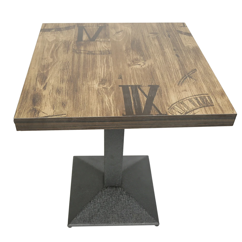 Afbeelding 8: Hoge keukentafel, industriële stijl vierkante bartafel hoogte 75cm hoge bistrotafel veelzijdige poten voor restaurants, keukens