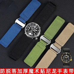 For Panerhai Seiko Canned Abalone Nylon Watchband Mido Citizen Hook and Loop Outdoor Watch Strap 22mm
