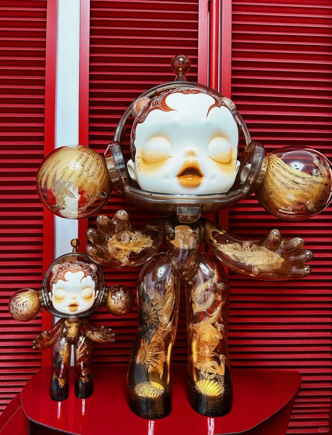 

POPMART 2025 MEGA Α SKULLPANDA 400% Wu Jian 'an Nine Heavens фигурка-сюрприз слепая коробка подарок новый оригинальный оригинальный продукт