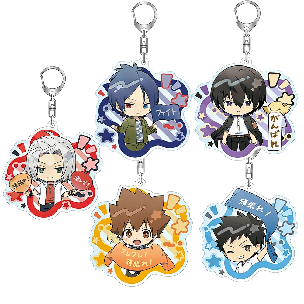 Reborn! 6cm Acrylic keychain Tsunayoshi Sawada Kyouya Hibari Cute backpack pendant Holiday Gifts