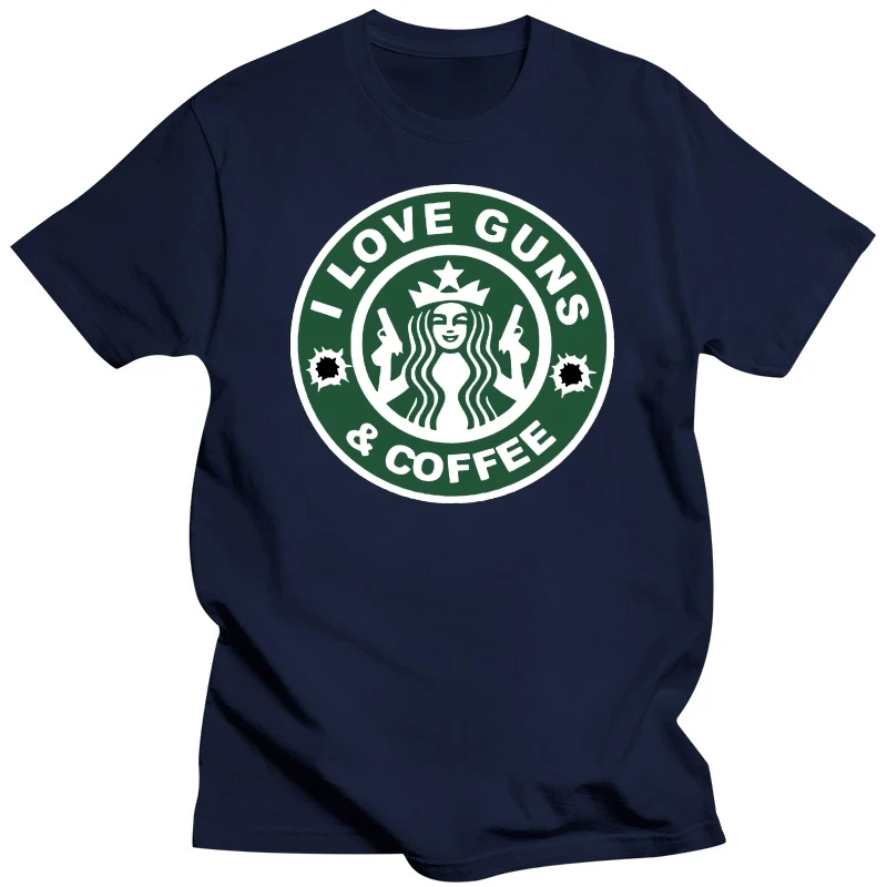 Guns And Coffee T-Shirt -2nd Amendment Pro Gun Rights USA Freedom AR-15