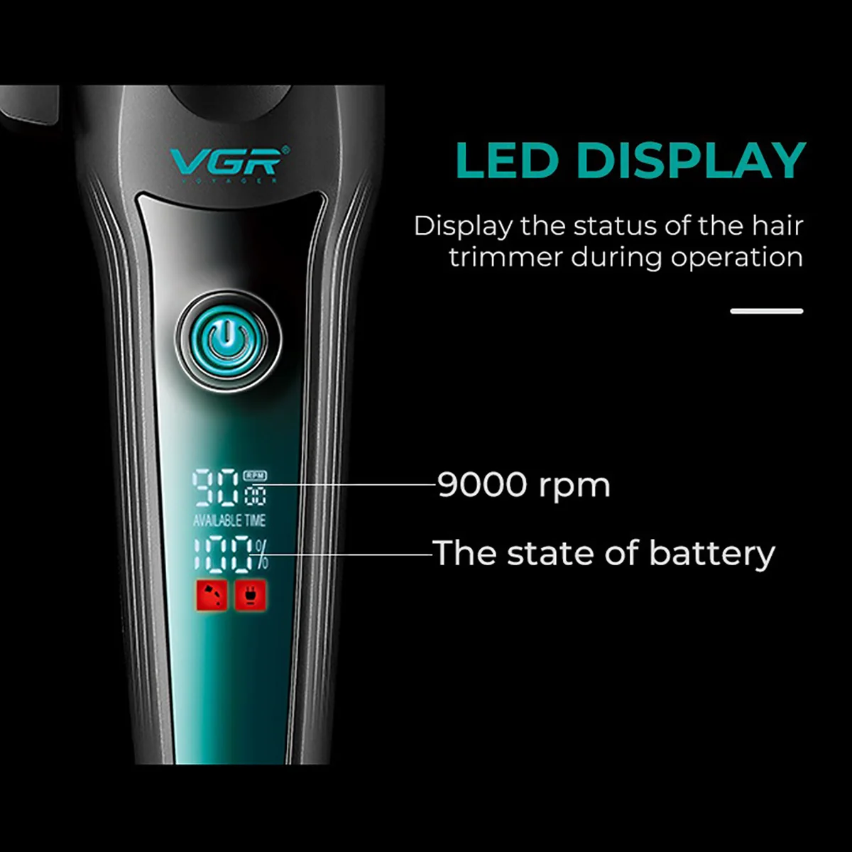 المهنية الرجال مقص الشعر فرش السيارات 9000 دورة في الدقيقة V195 DLC الأزرق بليد 9000 دورة في الدقيقة 9615 الشعر المتقلب ماكينة حلاقة كهربائية مجموعة الحلاق