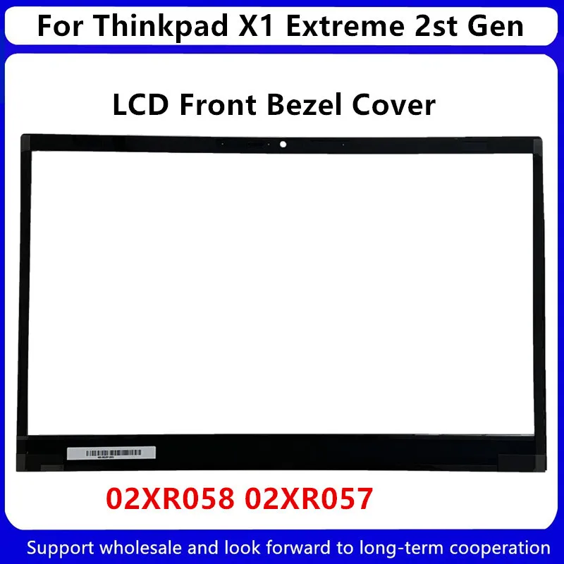 Lenovo-Thinkpad X1 Extreme 2st Gen LCD Capa de moldura frontal, 02XR058 02XR057, Novo