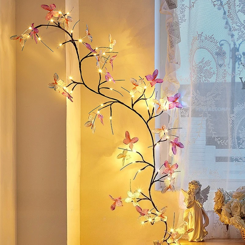 Butterfly Ambient Light Creative Romantic Mood Lights Living Room Bedroom Study Lighting Lamps Adjustable Remote Control Lamp