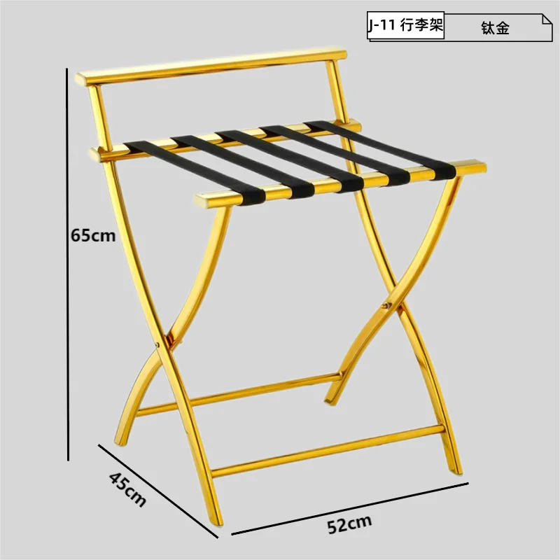 Stainless Steel Luggage Rack Room Luggage Cabinet Vertical Shelf Foldable