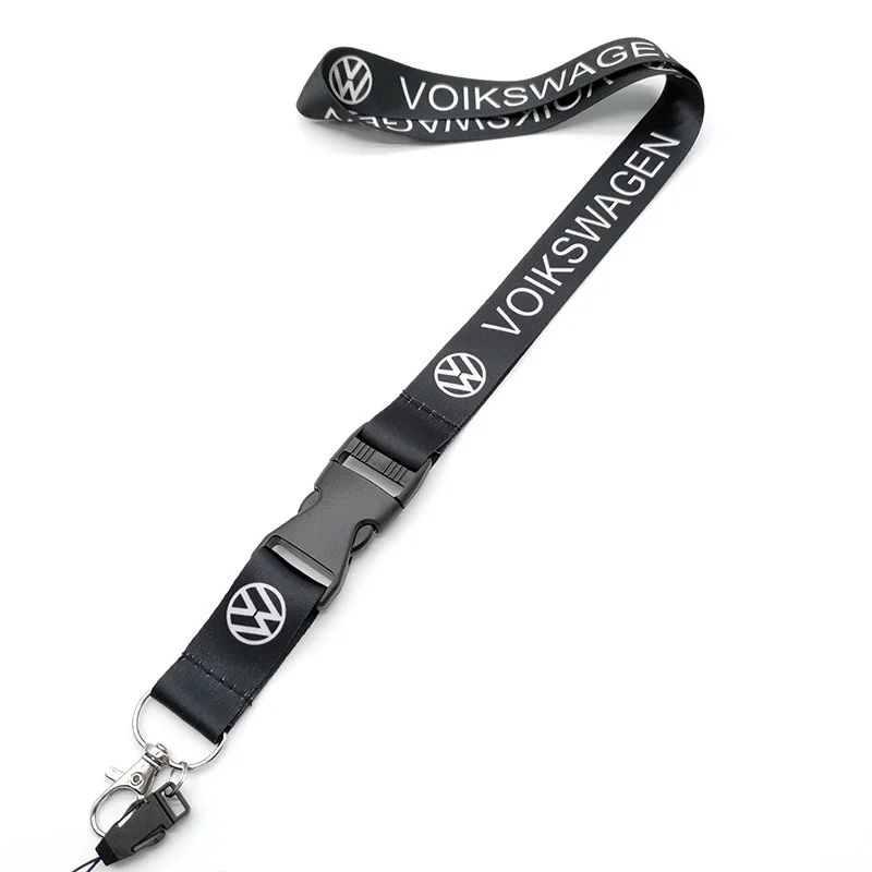 VW Motorrad Cordino Nylon Stampa Emblema Stile Nero Bianco Portachiavi accessori moto gadget regalo di moda per auto