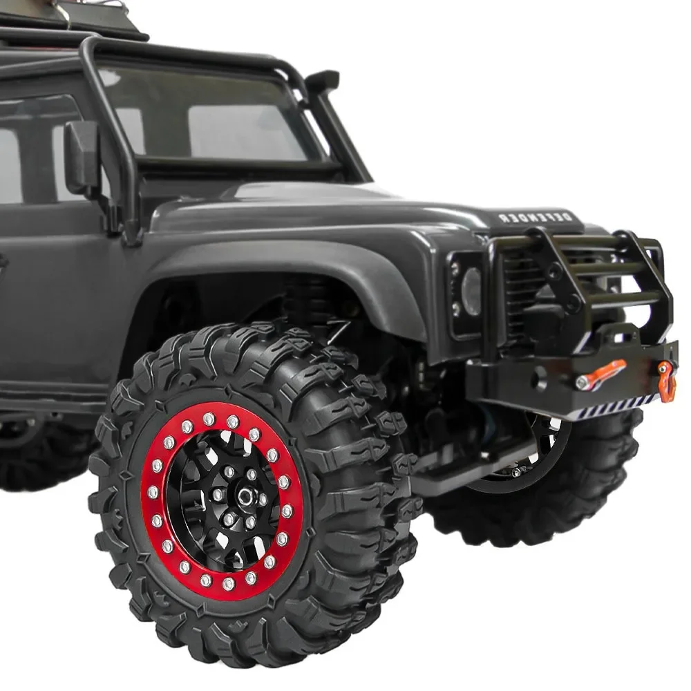 

1.3" Aluminum Beadlock Wheels & Mud Terrain Tires Set for 1/24 & 1/18 RC Crawlers Ascent18 SCX24 TRX4M Upgrades
