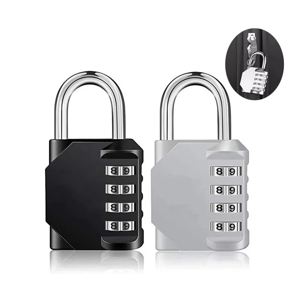 

2PCS Password Locks 4 Digit Waterproof Outdoor Lock for Door Suitcase Bag Package Cabinet Locker Window Combination Padlock