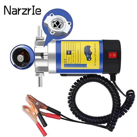 휴대용 오일 전송 펌프 1-4L/min 12V 추출기 유체 흡입 전기 변경 연료 펌프 자동차 오토바이 보트 용 사이펀 도구