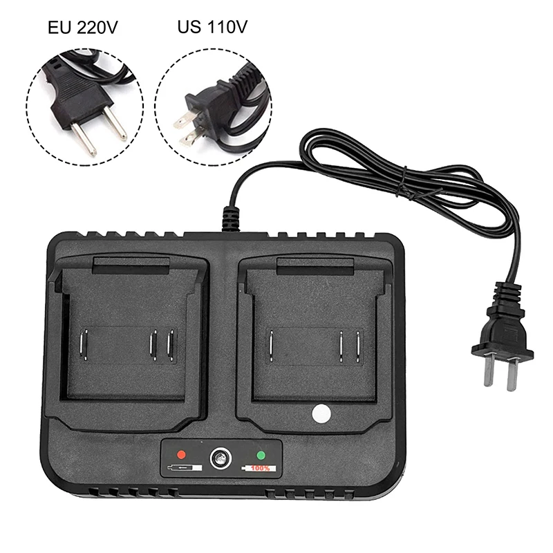 

Two-seater Battery Charger 2.0A Replacement For 18V 21V Li-ion BL1415 BL1420 BL1815 BL1830 BL1840 BL1860 Electric Drill Grinder