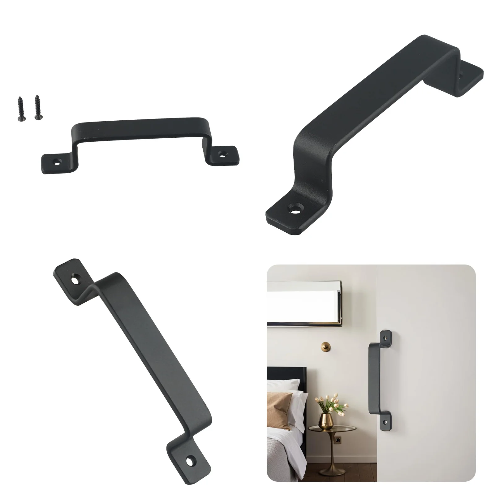 

Открытая дверная ручка для раздвижных дверей, декоративная, прочная железная конструкция, уникальный дизайн, высококачественный аксессуар