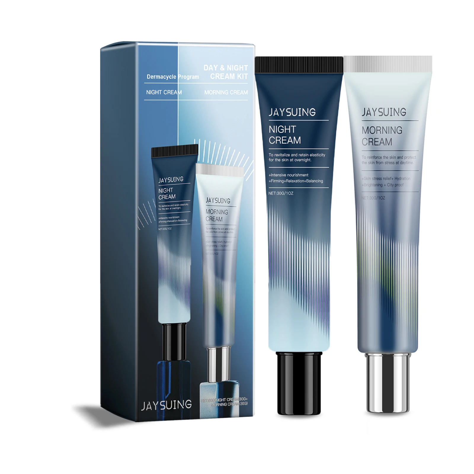 Day & Night Moisturizing Face Cream 2-Piece Set Improve Dullness Brighten Deep Repair Skin Enhance Barrier Nourish Facial Lotion