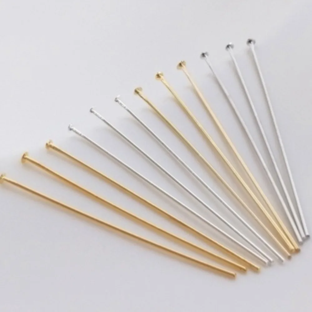 

Color Retention 18K Gold Accessories White Gold Silver 14K Light Gold T-needle Flat Head Needle Extended T-needle Diy Material