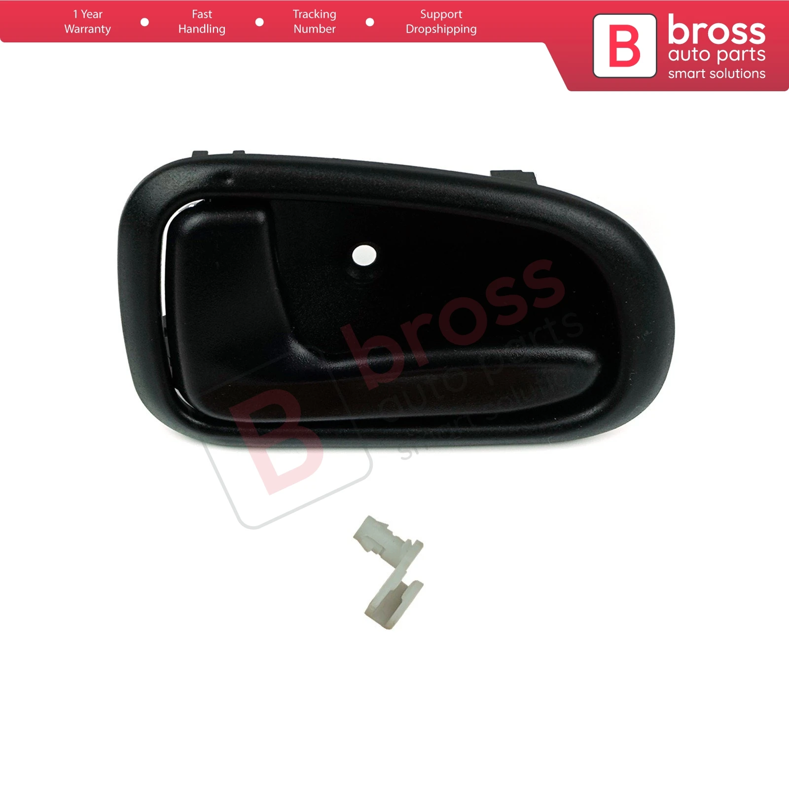 BDP1085-1 Inner Interior Door Opener Handle Black Front Rear Left 69206-12120/30 for Toyota Corolla MK8 AE110 AE111 1995-2002