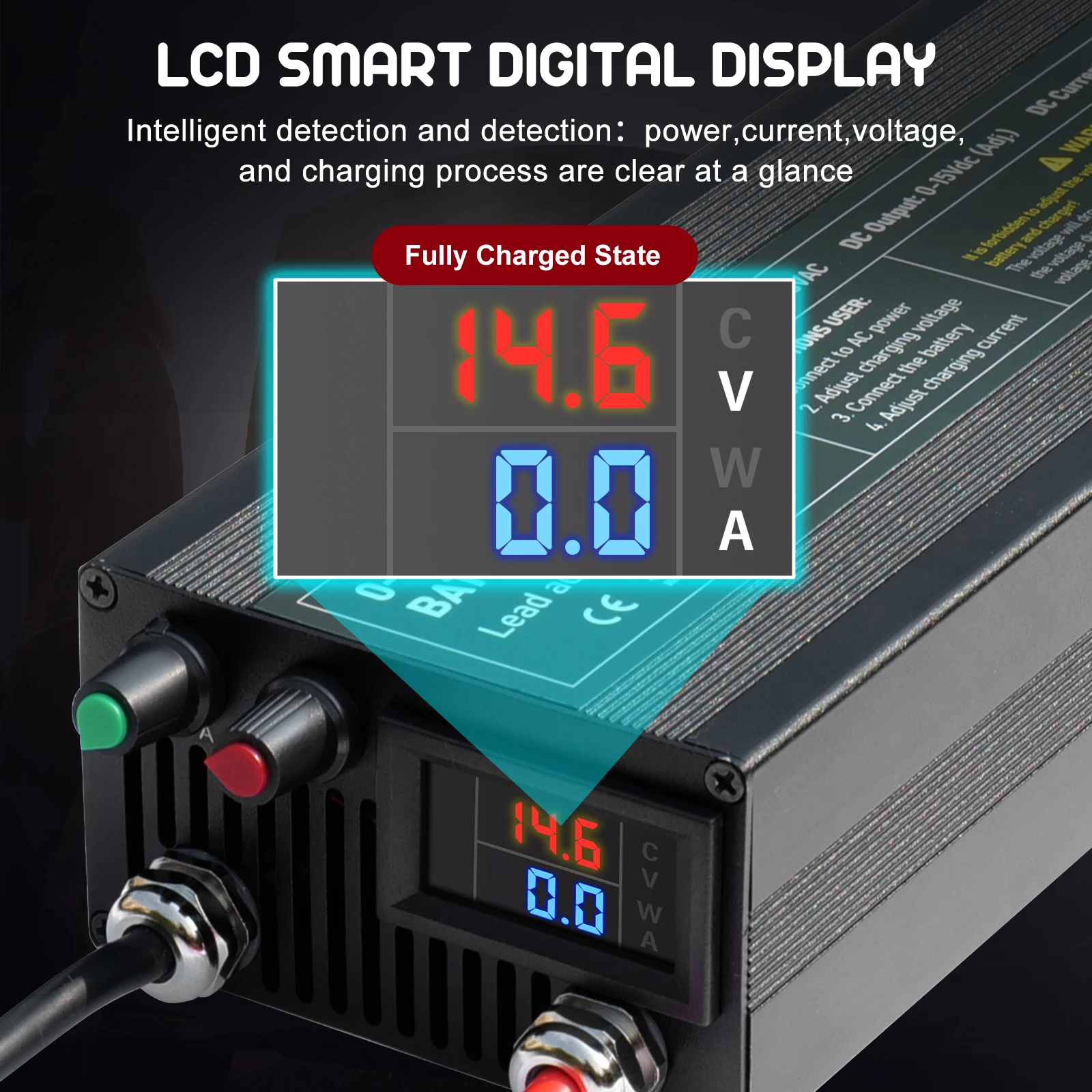 60A Adjustable Battery Charger - 84V 20A Smart Charger review and price