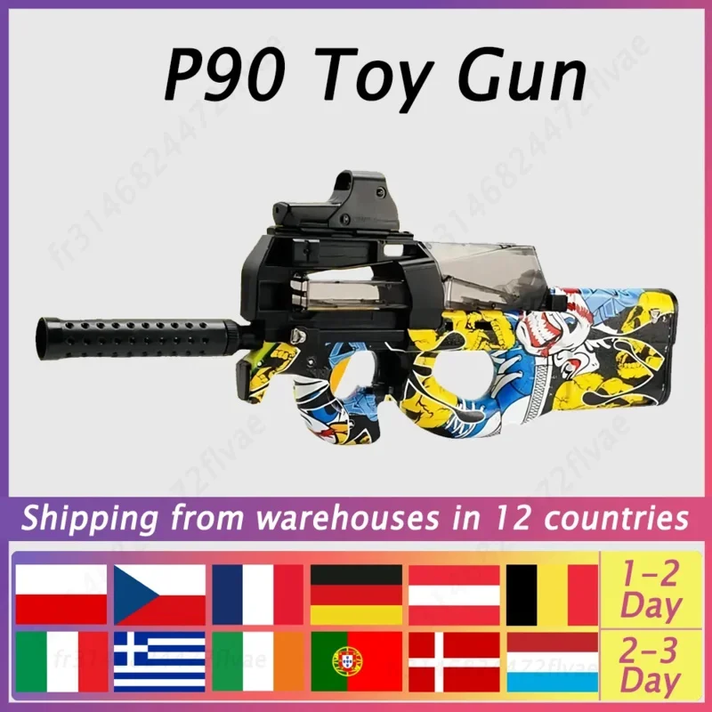 

Toy Gun P90 Weapon Water Bullet Gun Outdoor Activities CS Game Electric Paintball Pistol Toys For Children Adults