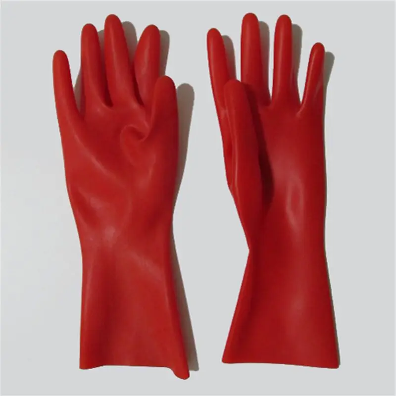 Sexy Latex Rubber Gloves Women Men Short Cosplay Gloves Costumes  Accessory S-LA033