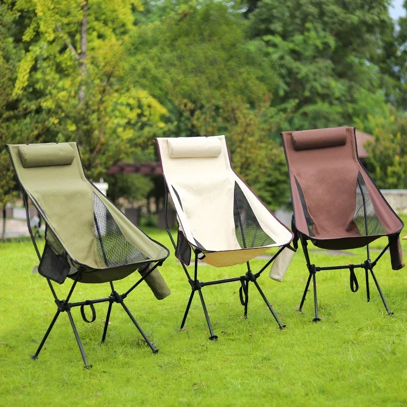 Adult Widened Outdoor Folding Chair Portable Leisure Sketching Chair Beach Camping Fishing r Aluminum Alloy Folding