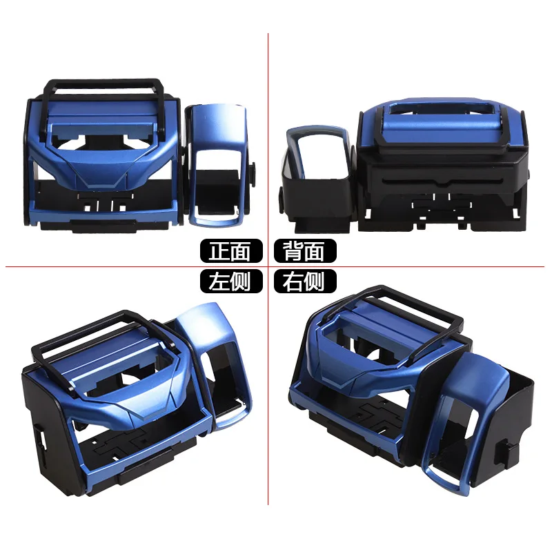 

Automobile multifunctional beverage rack sundry box cigarette holder air outlet cup holder blue