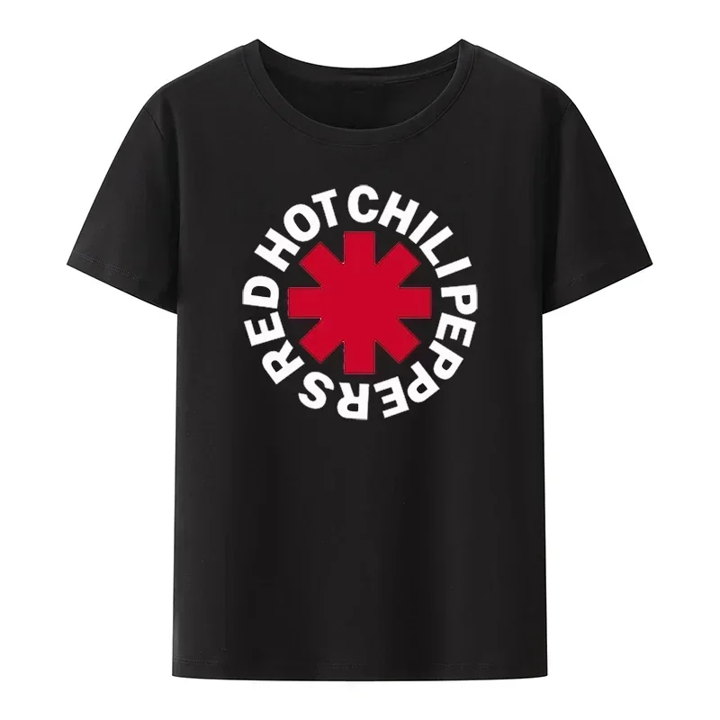 Casual Red Hot Chili T Shirts Peppers Cool Funny Black Tee Men Women Harajuku Short Sleeve Loose Top Oversized Unisex Streetwear