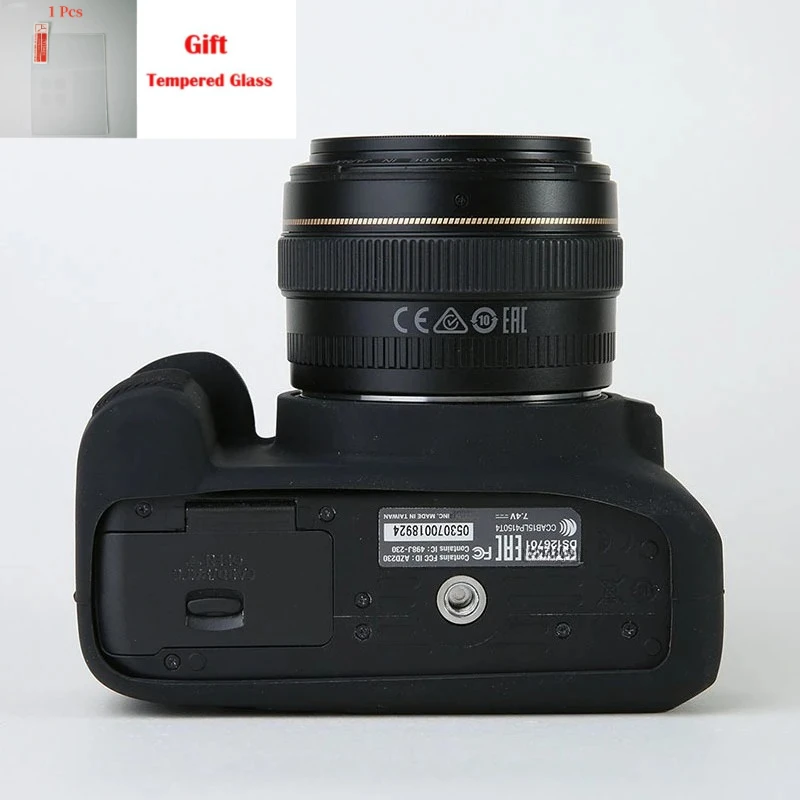Rubber Soft Silicone Case, For Canon EOS 3000D 4000D camera protection anti-drop soft case camera bag+ 1PCS Free Tempered Film