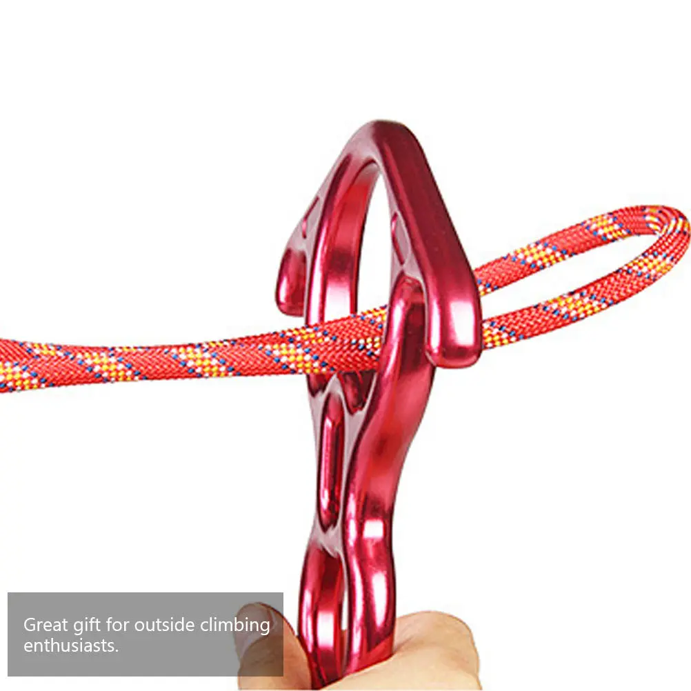

50kn Figure 8 Climbing Descender Red Premium Alloy Rappel Device Belaying Rappelling Gear Climbing Descender Rappel Ring