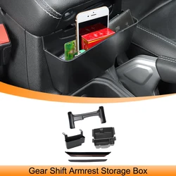Gear Shift Storage Box Armrest Passenger Grab Organizer for Jeep Wrangler JL Gladiator JT 4XE 2024 2025 Car Interior Accessories