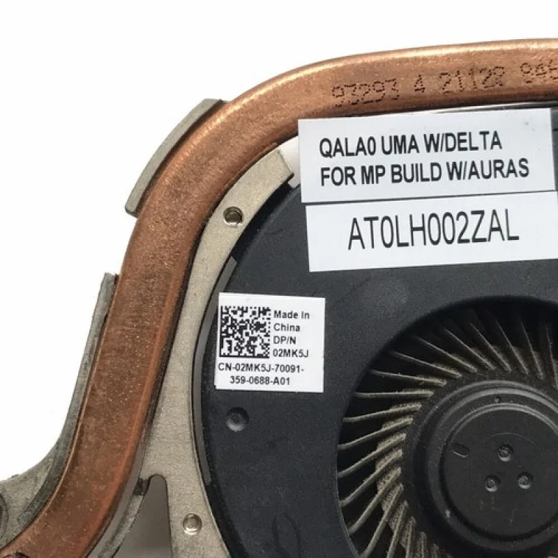 LL FOR DELL Latitude E6530 CPU Radiator Fan Copper Tube CN-02MK5J 2MK5J