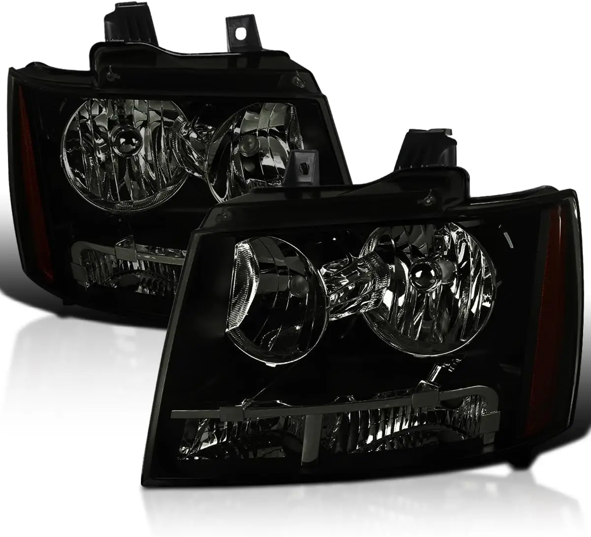 

Дымчатые фары, совместимые с Chevy Avalanche 2007-2013, Tahoe Suburban 2007-2014 гг., пара ламп головного света L+R в сборе