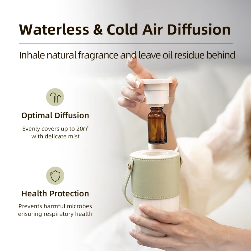 SCENTA Hot-selling Luxury Car Air Purifier Machine Auto Intelligent Spraying Waterless Aroma Essential Oil Diffuser